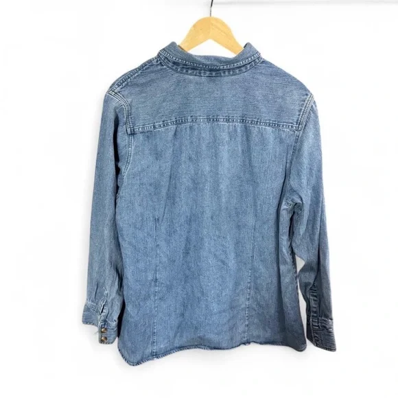 Authentic Vintage Carolina Blues Denim Shirt Button Down | Size 20W - Picture 3 of 7